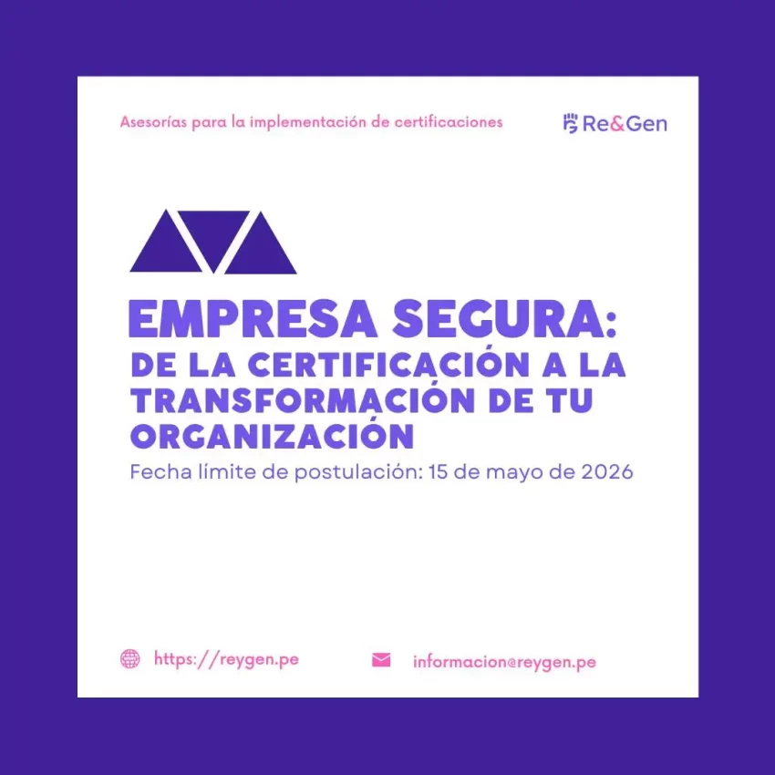 Asesorías para la implementación de certificación del MIMP - Re&amp;Gen ...